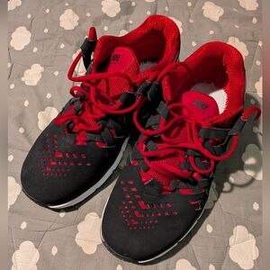 Nike Mens Black and Red Sneakers